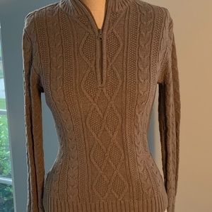 Knit Quarter Zip Sweater